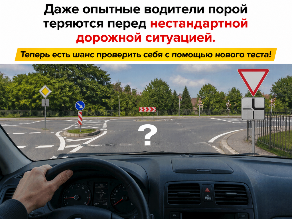 Проверим твои знания ПДД по новой методике